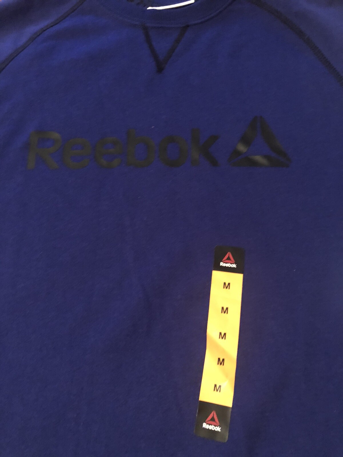 NWT Reebok Cruise Control Crew Long Sleeve Shirt Blue Men's Size Medium gallery