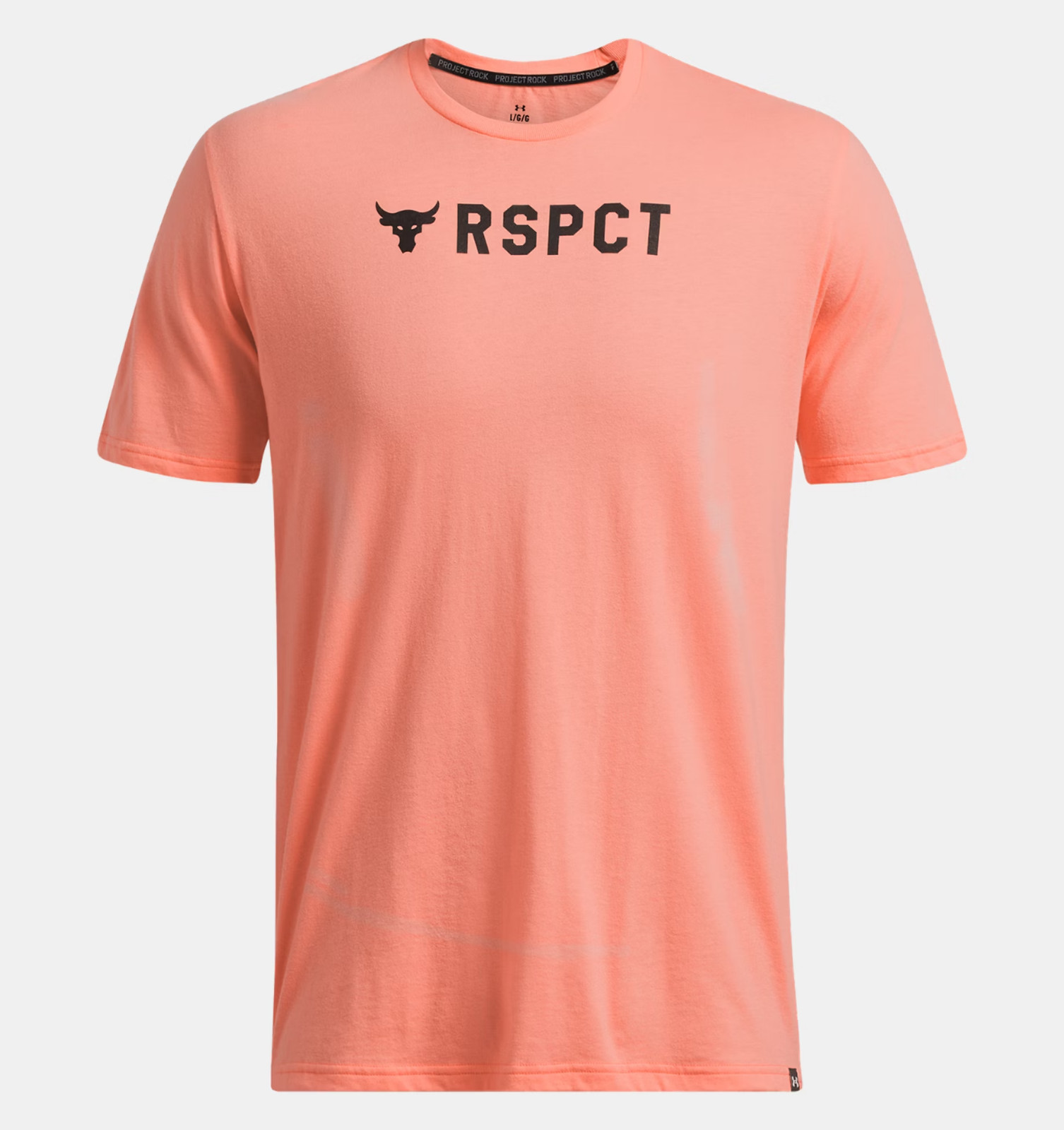 Under Armour Project Rock Men's T-Shirt 4XLT Loose fit Respect Orange NWT gallery