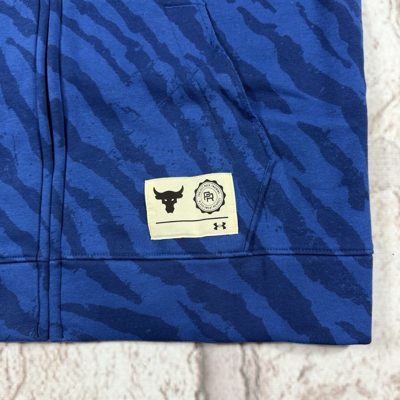 Under Armour Project Rock Rival Fleece Vest Men’s L Full Zip NWT 1377444-471 gallery