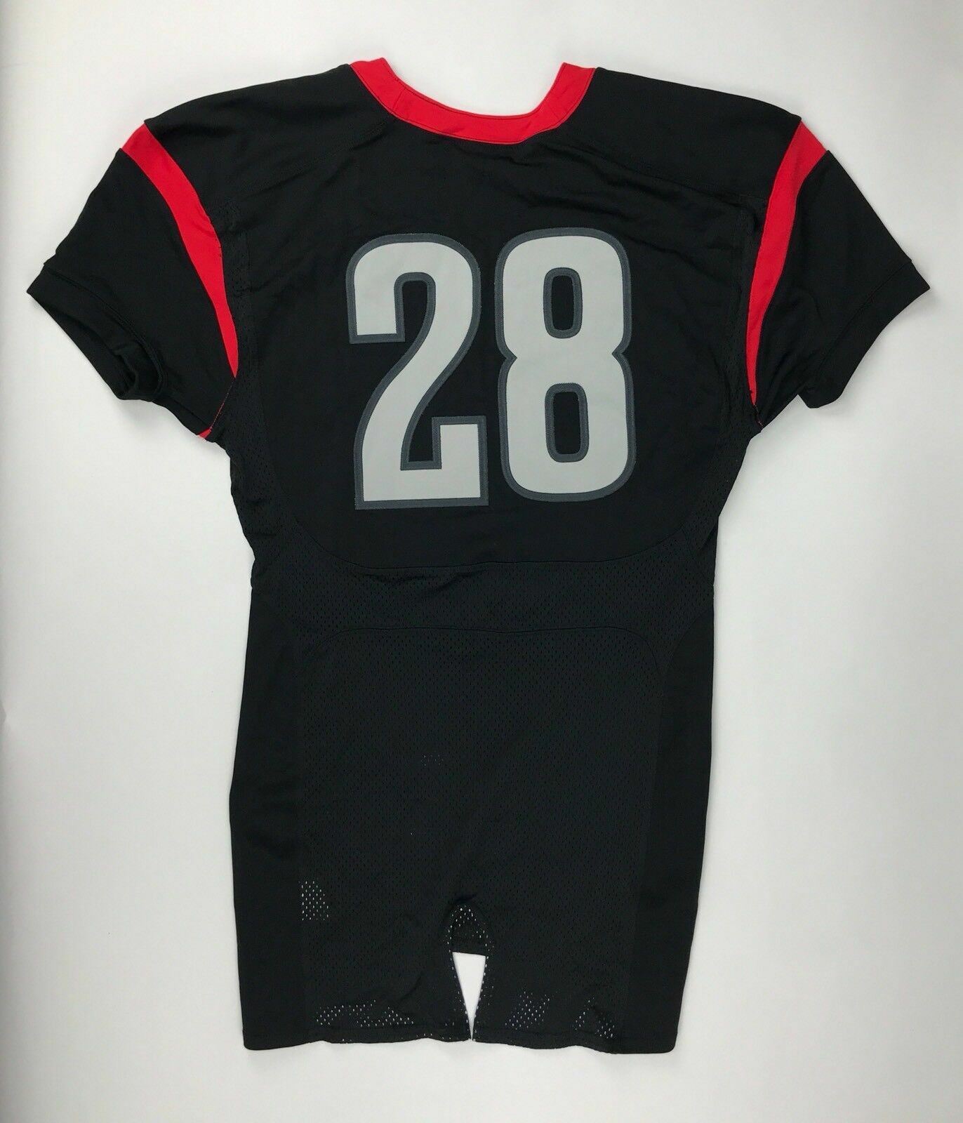 Nike Beast Football Game Jersey Men's Large Black 535714 Red Gray #28 gallery