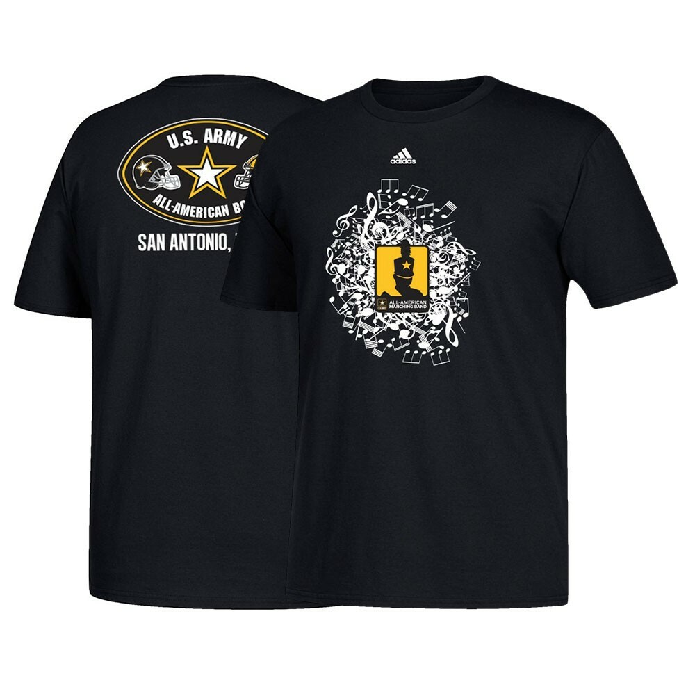 Adidas Men's U.S. Army All-American Bowl Marching Band Black T-Shirt gallery