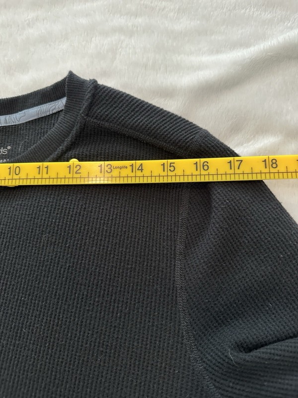 Cuddle Duds Men’s | Size M| Black Waffle Knit Thermal Shirt Loose Fit gallery