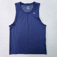 Fabletics Tank Top Mens Large Blue Sleeveless Nylon Blend Training Muscle Gym