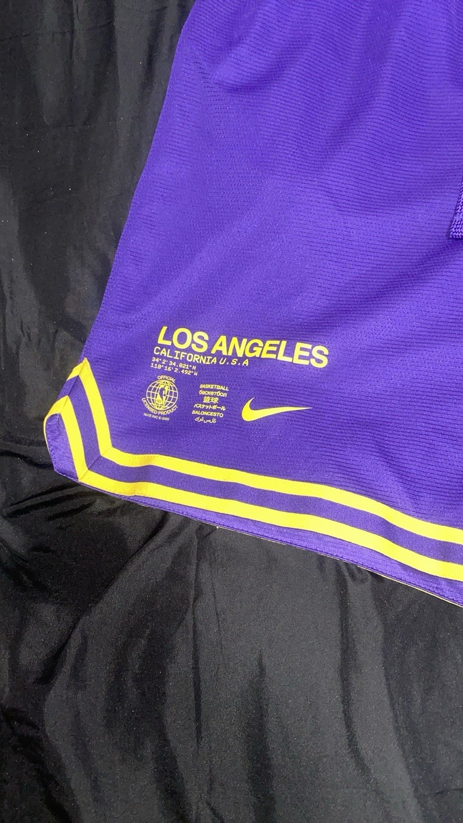 LOS ANGELES LAKERS NBA Authentic Nike Basketball Shorts DN4714-504 Size S/80 cm. gallery