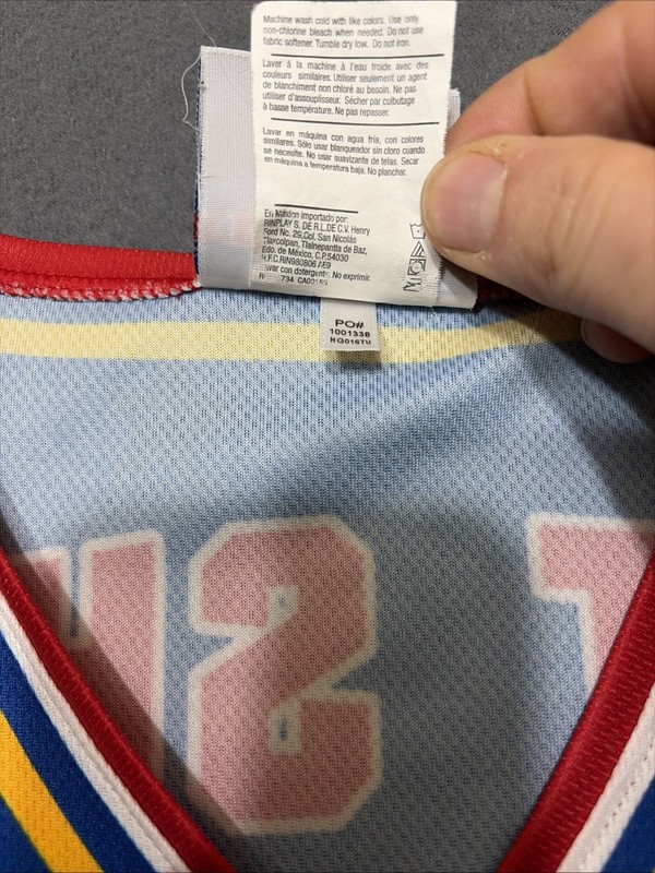 Champion Harlem Globetrotters Jersey Mens Small Blue Hot Shot 9 Basketball gallery
