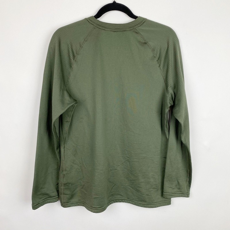 Lands End Mens Green Crewneck Expedition Thermaskin Long Underwear Top Medium gallery
