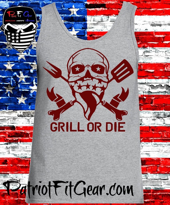 Tank Top,Grill Or Die,Barbecue,Smoker,Beer,BBQ,Grilling,Fathers Day,t-shirt gallery