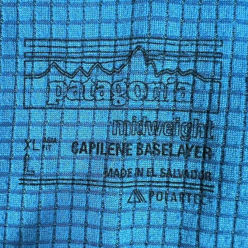 Patagonia Capilene Midweight Baselayer Mens Large Blue 1/4 Zip Pullover Outdoor gallery