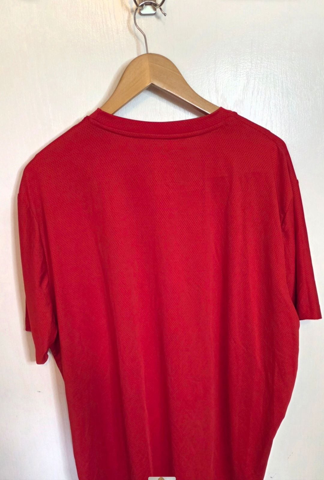 Athletic Works Men's Short Sleeve Moisture Wicking Performance T-Shirt Red gallery