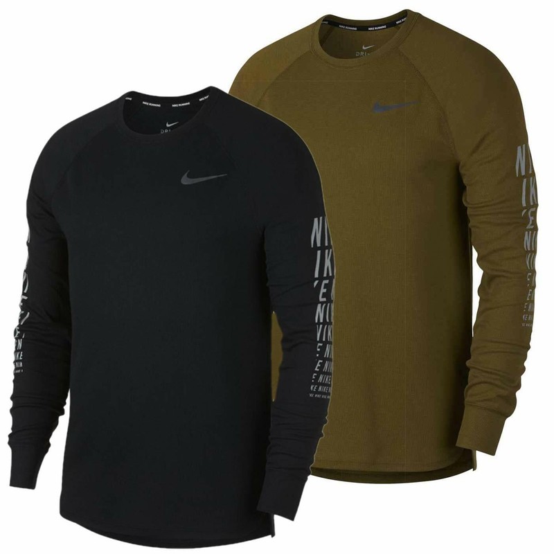 Nike Men's Waffle Flash Breathe Long Sleeve Running Top Shirt DRI-FIT gallery