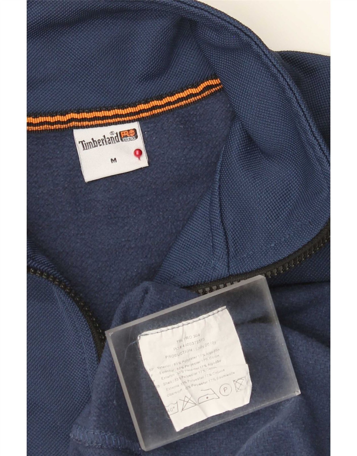 Timberland Mens Graphic Pullover Tracksuit Top Medium Blue Sports AA06 gallery