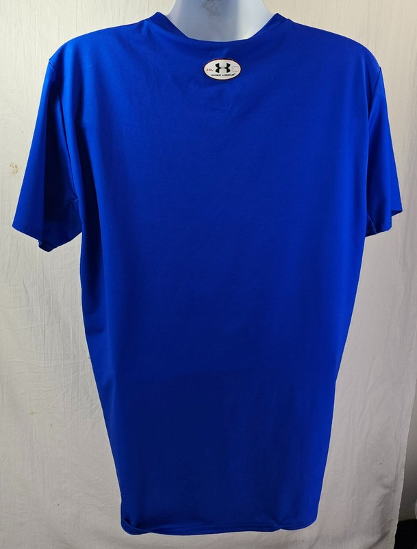 Under Armour Superman Shirt 3XL Blue Compression Man of Steel American Flag gallery