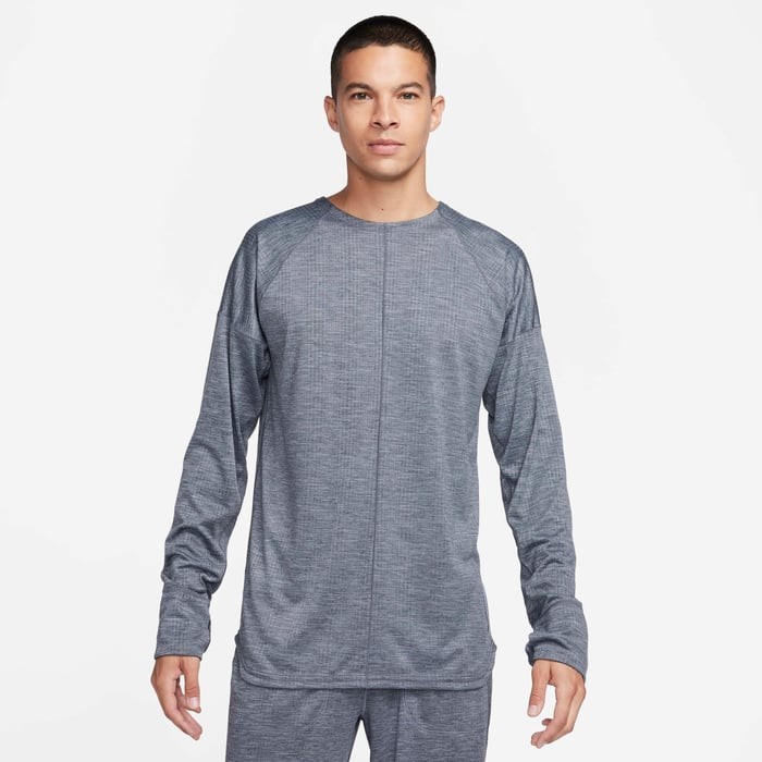 NWT Nike Yoga Dri-FIT Crew Shirt Long Sleeve Men's Size L FB7775-065 gallery