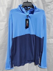 $128 RLX Ralph Lauren Mens 1/4 Zip Golf Pullover RoyalNavy Stretch Wicking Large