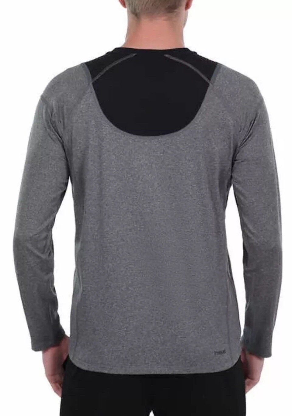 Spyder Active Men’s Long Sleeve Shirt, Color Gray, Large, Stretch, Wicking. gallery