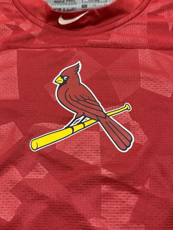 St Louis Cardinals Men’s Nike Pro Hypercool Compression Shirt Red Camo • XL gallery