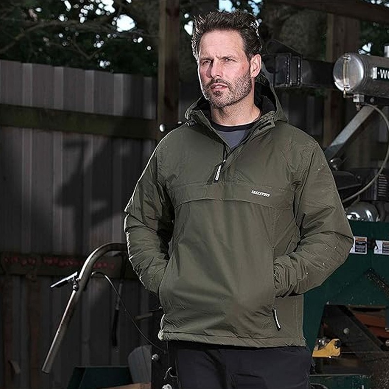 Mens Tuffstuff Sutherland Waterproof Windbreaker Hooded Top with Taped Seams gallery