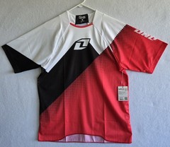 One Industries MTB MX BMX Vapor Short Sleeve Men’s Size Large Black White Red