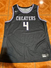 Nike Drew League Jersey 4 XL Purple Black White LA Pro Am Summer Rare
