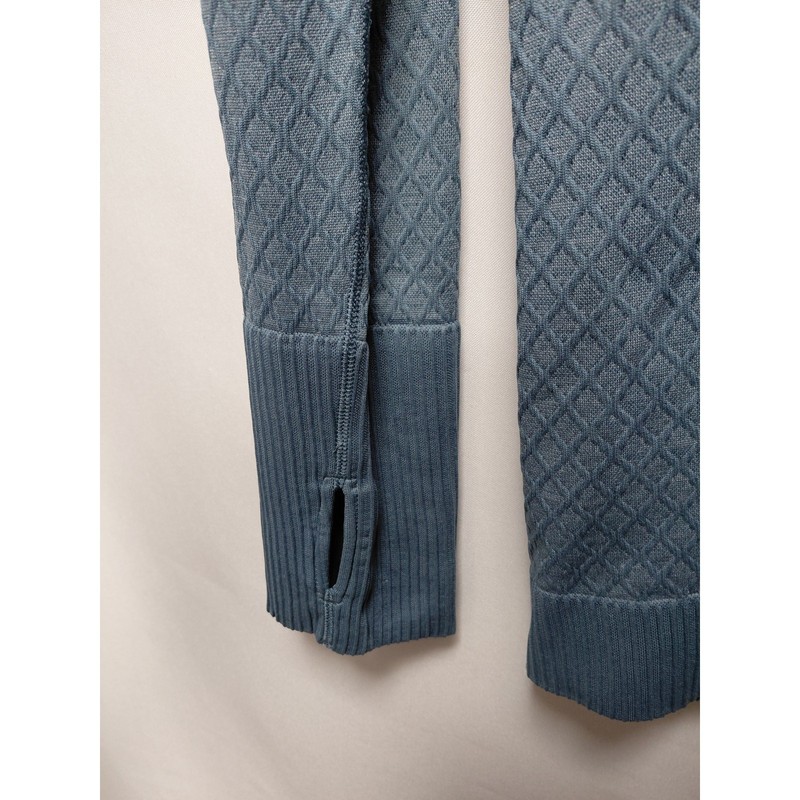 Lululemon Tip Blue 1/2 Zip Pullover Top Knit Long Sleeve Women See Measurements gallery