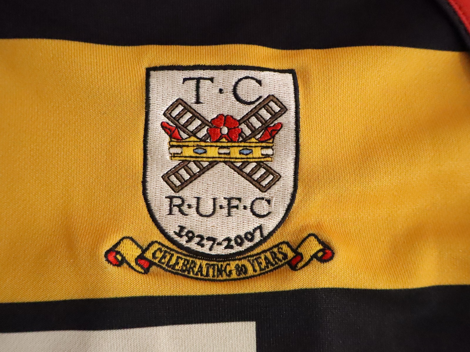 Thornton Cleveleys RUFC 2007 Samurai Rugby Jersey L Yellow Black Red gallery