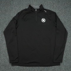 UNRL Pullover Mens Large Black Quarter Zip Performance Elite Line Stretch Envy