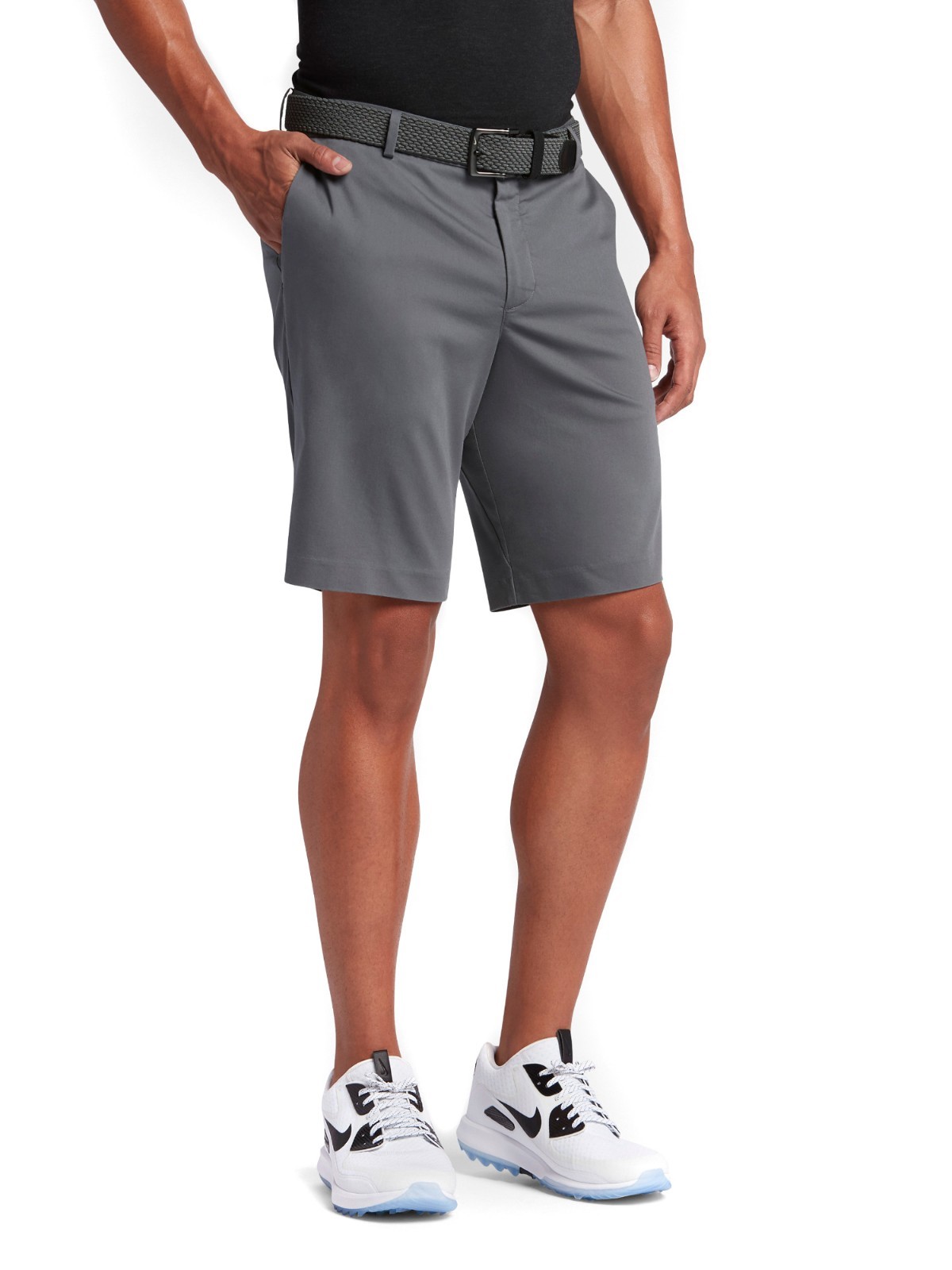 NIKE GOLF MODERN FIT WASHED GOLF SHORTS GREY 833233-021 MEN'S SIZE 42 gallery
