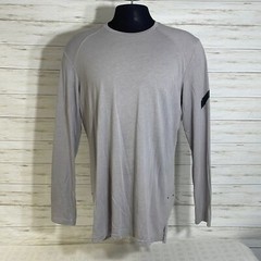 NIKE DRI-FIT Basketball Long Sleeve T-Shirt MESH BACK Size XL Men Gray Stretch