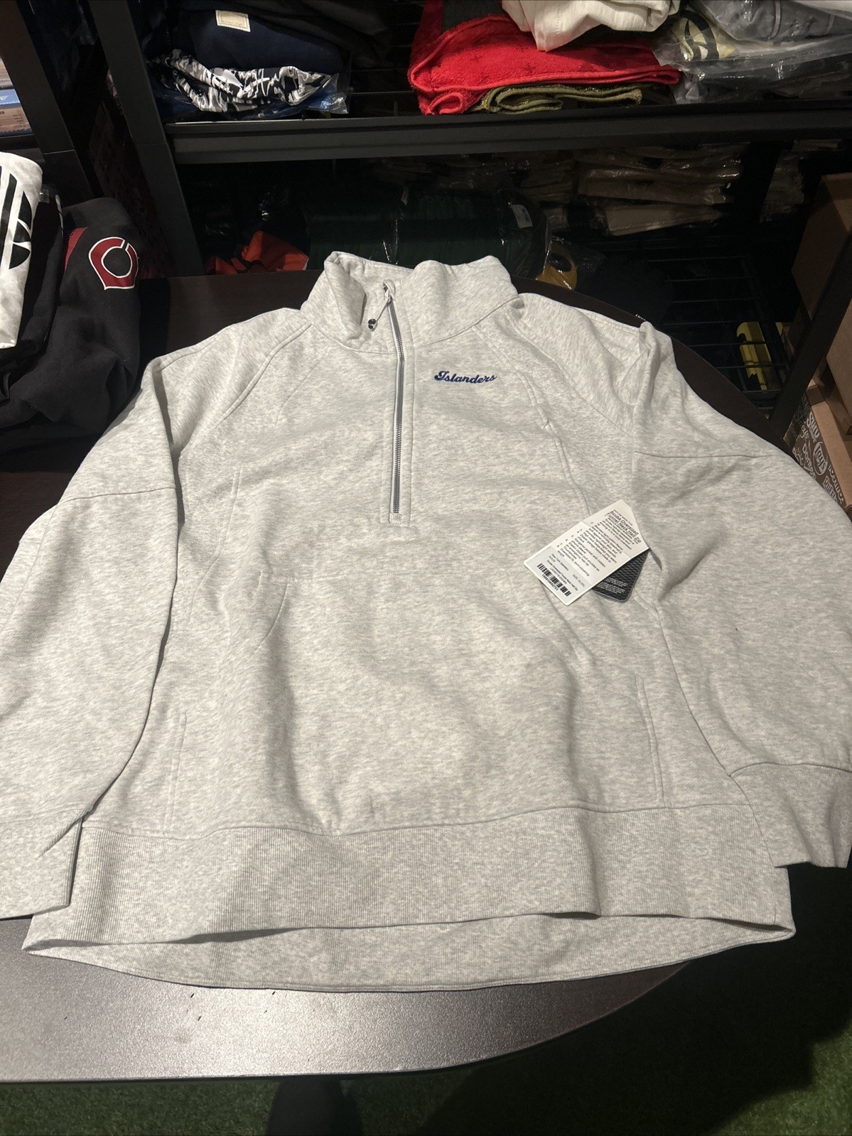 Lululemon Men's New York Islanders Scuba Funnel Back Half Zip NWT Sz Xl/XXL gallery