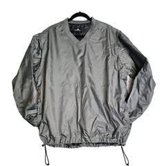 The Weather Company Men’s Sz L Rain Golf Shirt V-Neck Convertible Army Green