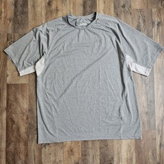 Vintage Reebok Men’s XL Gray Color Block Training Gym Shirt Breathable EUC