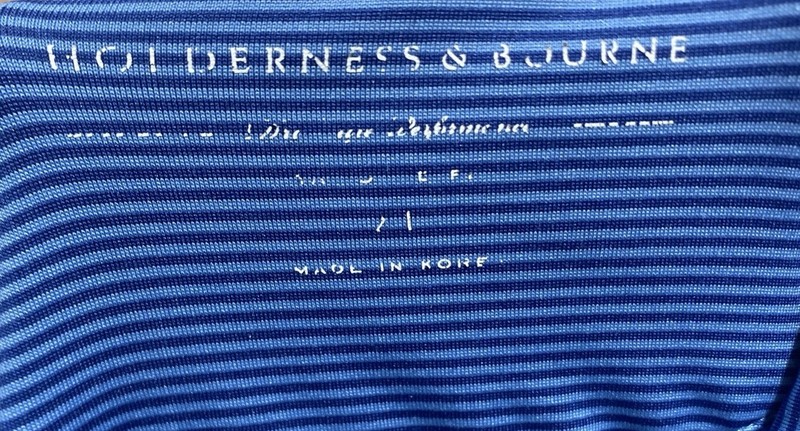 Holderness Bourne 1/4 Zip Pullover Mens XXL Performance Tidal Stripe The Reid gallery