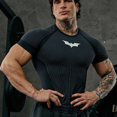 4259 – YoungLA x Batman Compression Tees (L) – SOLD OUT (Black)