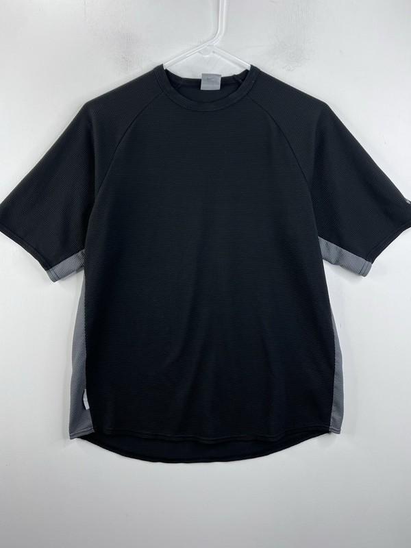 Nike Sphere-Dry Men's Size Medium Short Sleeve Shirt Black Training Workout gallery