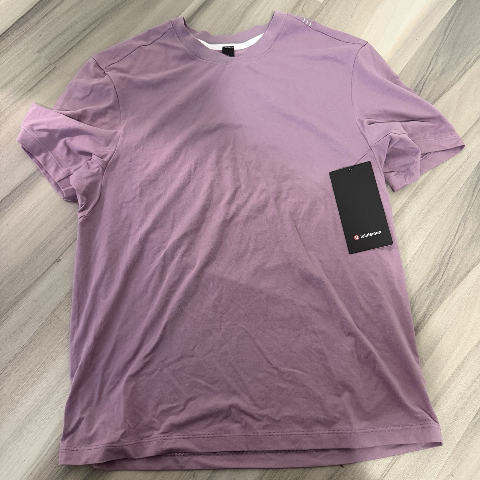 new Lululemon men Zeroed In Short Sleeve shirt LVLX lavender purple size：L gallery