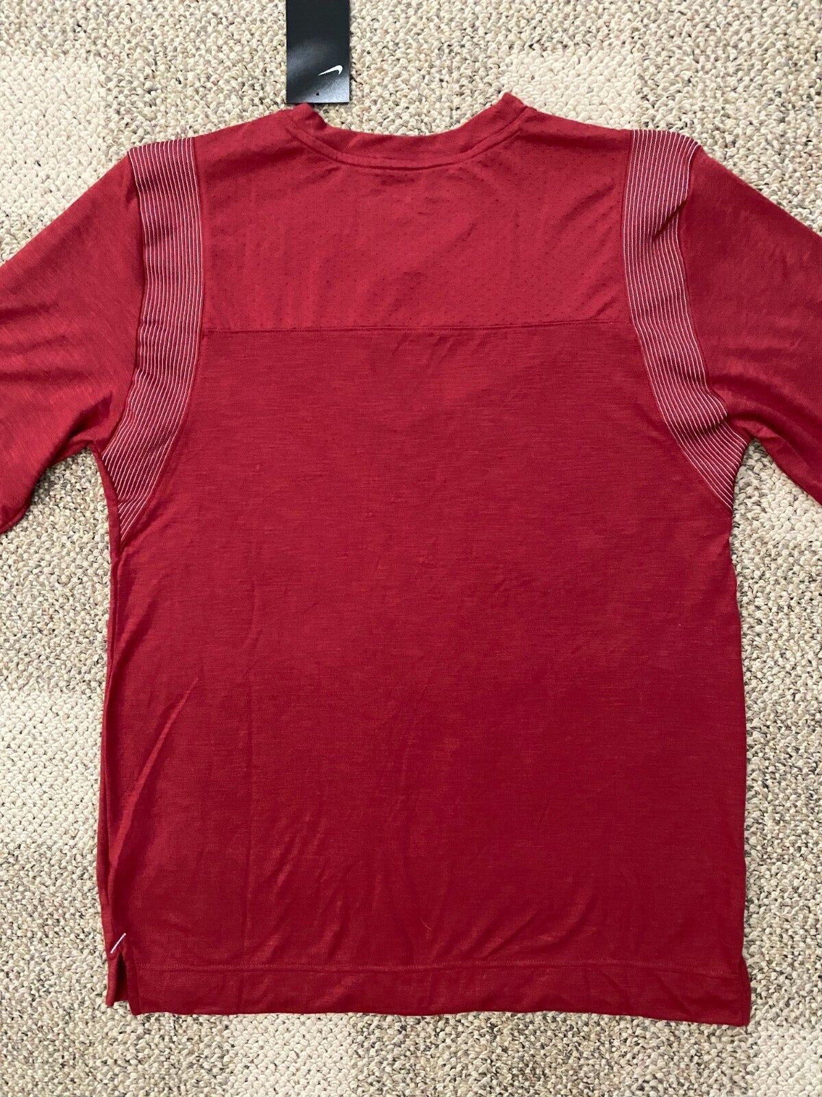 Men's M Nike Team Player Long Sleeve T-Shirt Training Top Dark Red CW3539-613 gallery