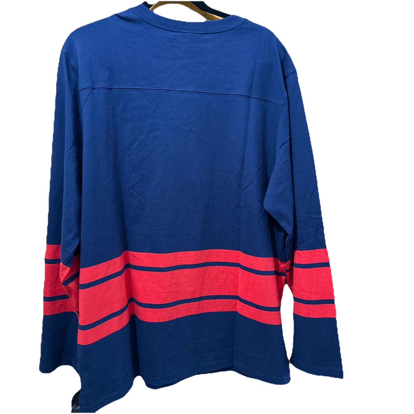 Puma Noah Striped V Neck Long Sleeve Hockey Jersey Men's Size Large 62819606 gallery