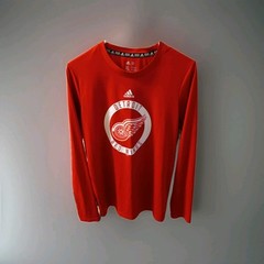 ADIDAS NHL Detroit Red Wings Pro Collection Pullover Long Sleeve Jersey Red