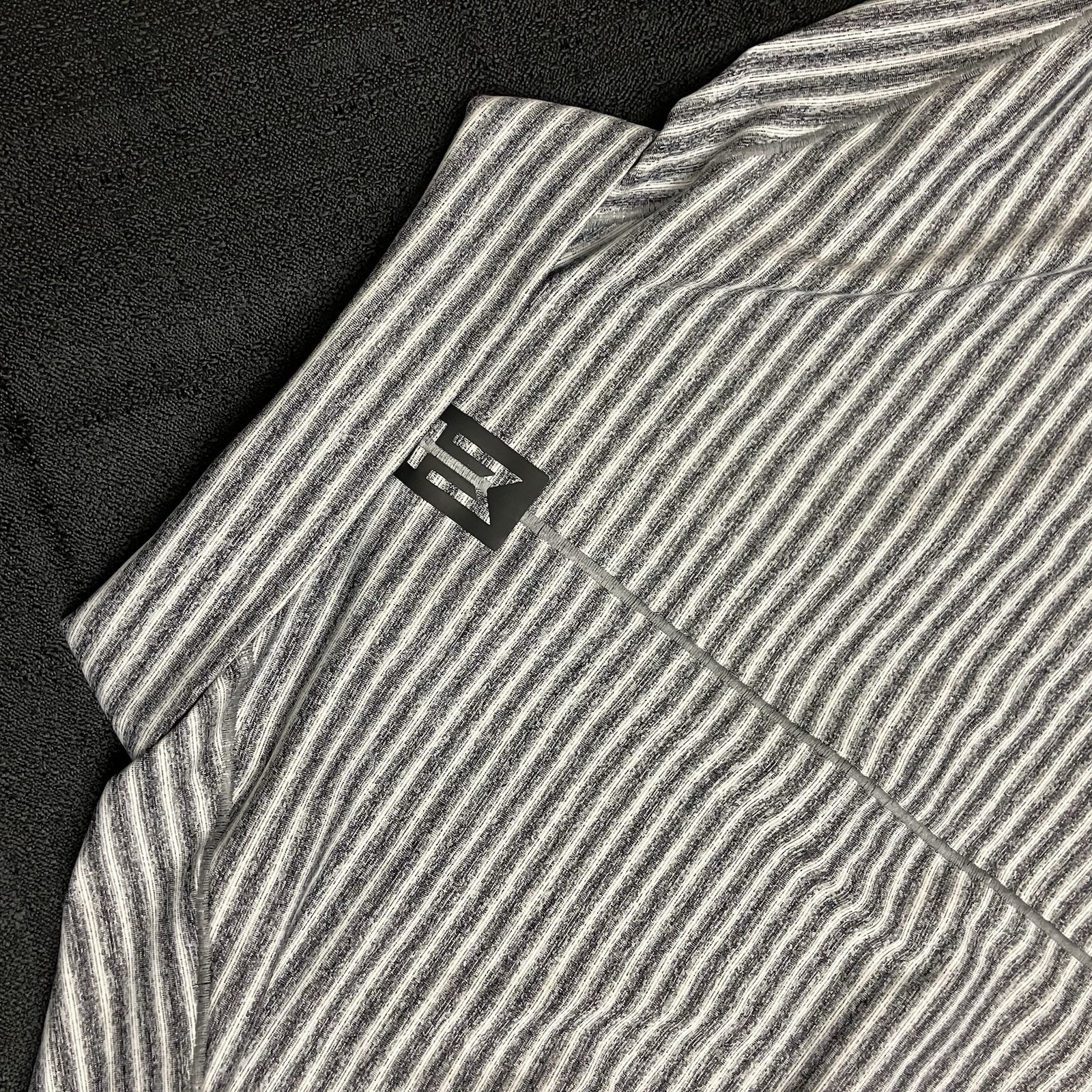 Nike Golf Tiger Woods Collection Striped Polo BQ6722 010 Anthracite Black Sz XL gallery