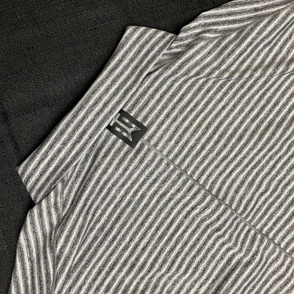 Nike Golf Tiger Woods Collection Striped Polo BQ6722 010 Anthracite Black Sz XL