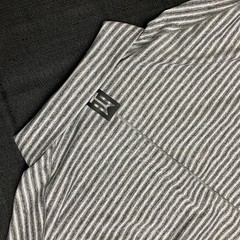 Nike Golf Tiger Woods Collection Striped Polo BQ6722 010 Anthracite Black Sz M