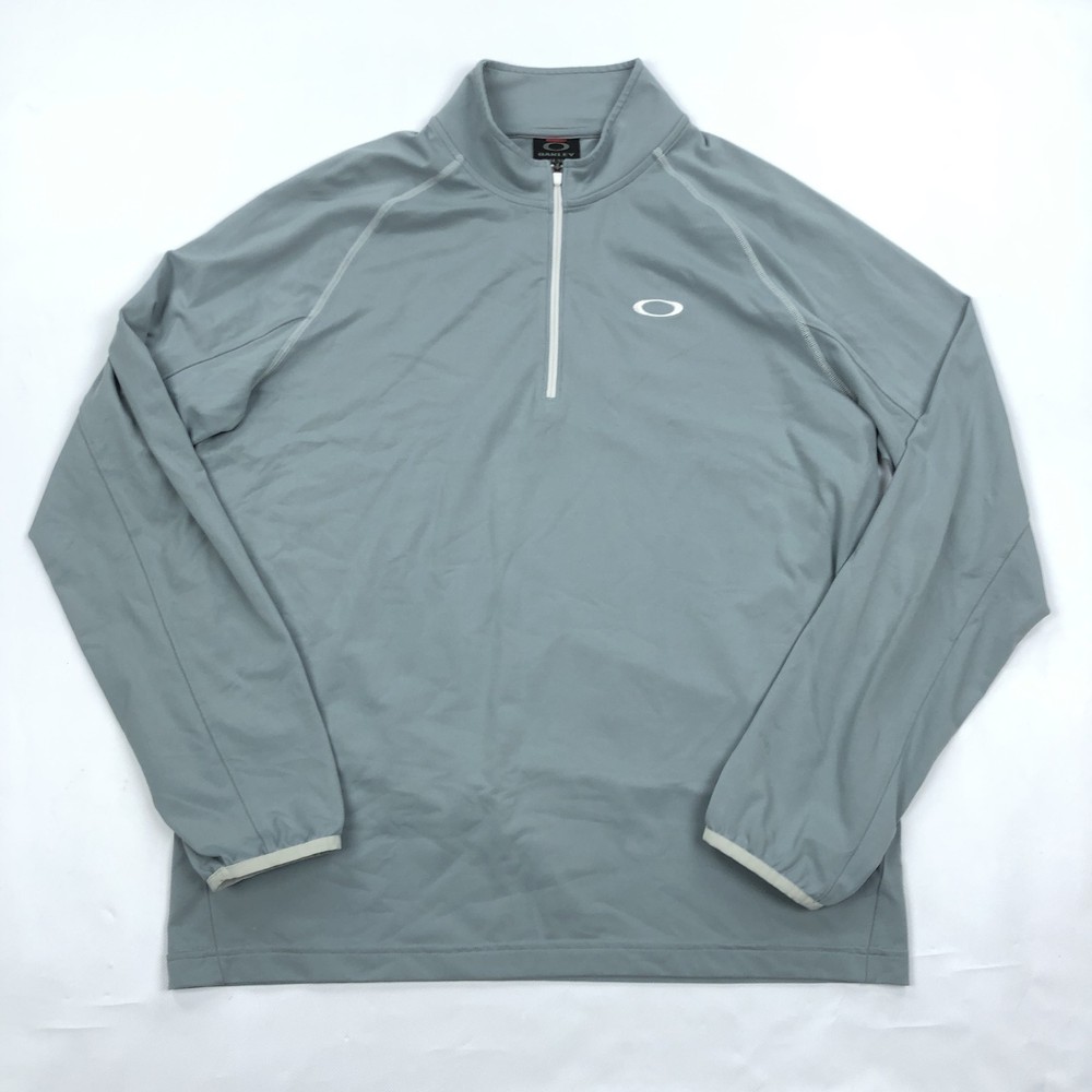 Oakley Men's M Hydrolix Performance Quarter Zip Pullover Activewear Shirt Green