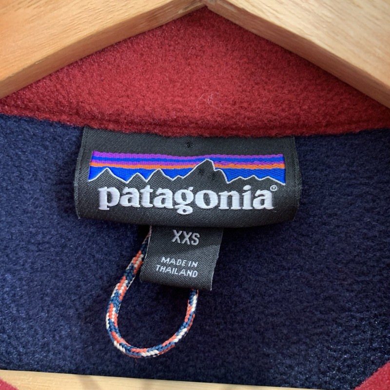 Patagonia Microdini 1/2 Zip Fleece Pullover Mens XXS Red Blue Outdoor Gorpcore gallery