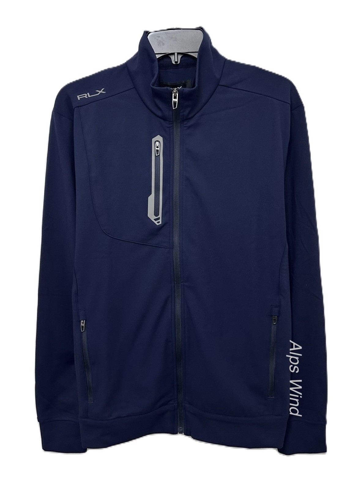RLX Ralph Lauren Performance Full Zip Jersey Jacket Navy Men’s Size-L NWT$198 gallery