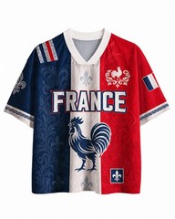 Personalized France Football Mesh Jersey, Soccer Jersey, Game Day Outfit Unisex