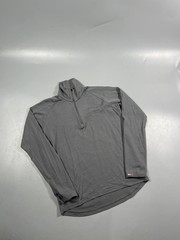 Icebreaker Bodyfit 260 Merino Wool 1/4 Zip Long Sleeve Men Size Medium Gray