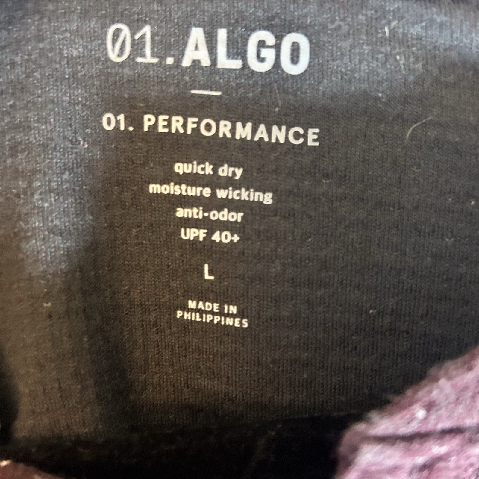 01.Algo Performance Large Moisture Wicking Quick Dry Outdoorsy Burgundy Henley gallery