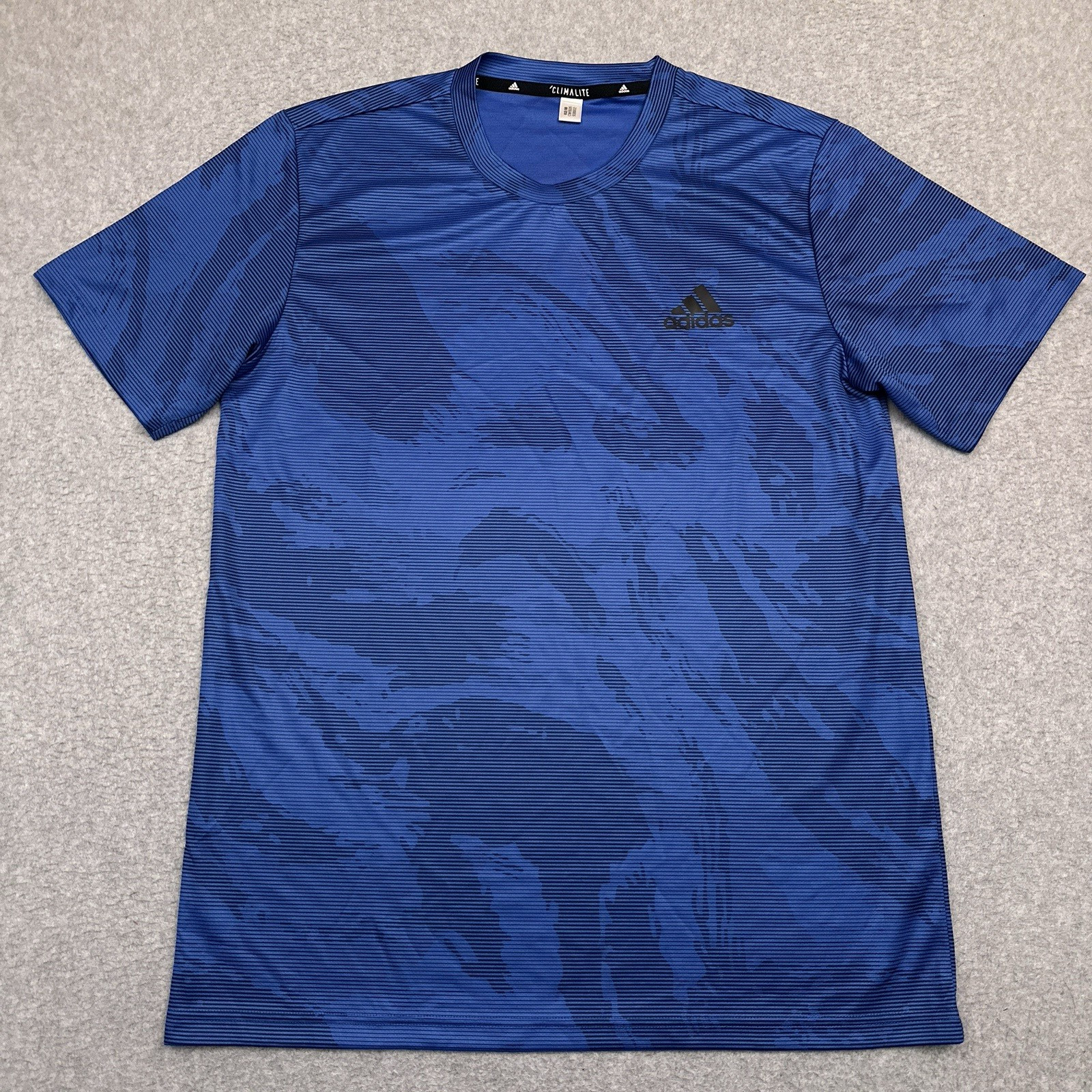 Adidas Freelift Aeroready Training T-Shirt Mens Medium Blue Camo Performance gallery