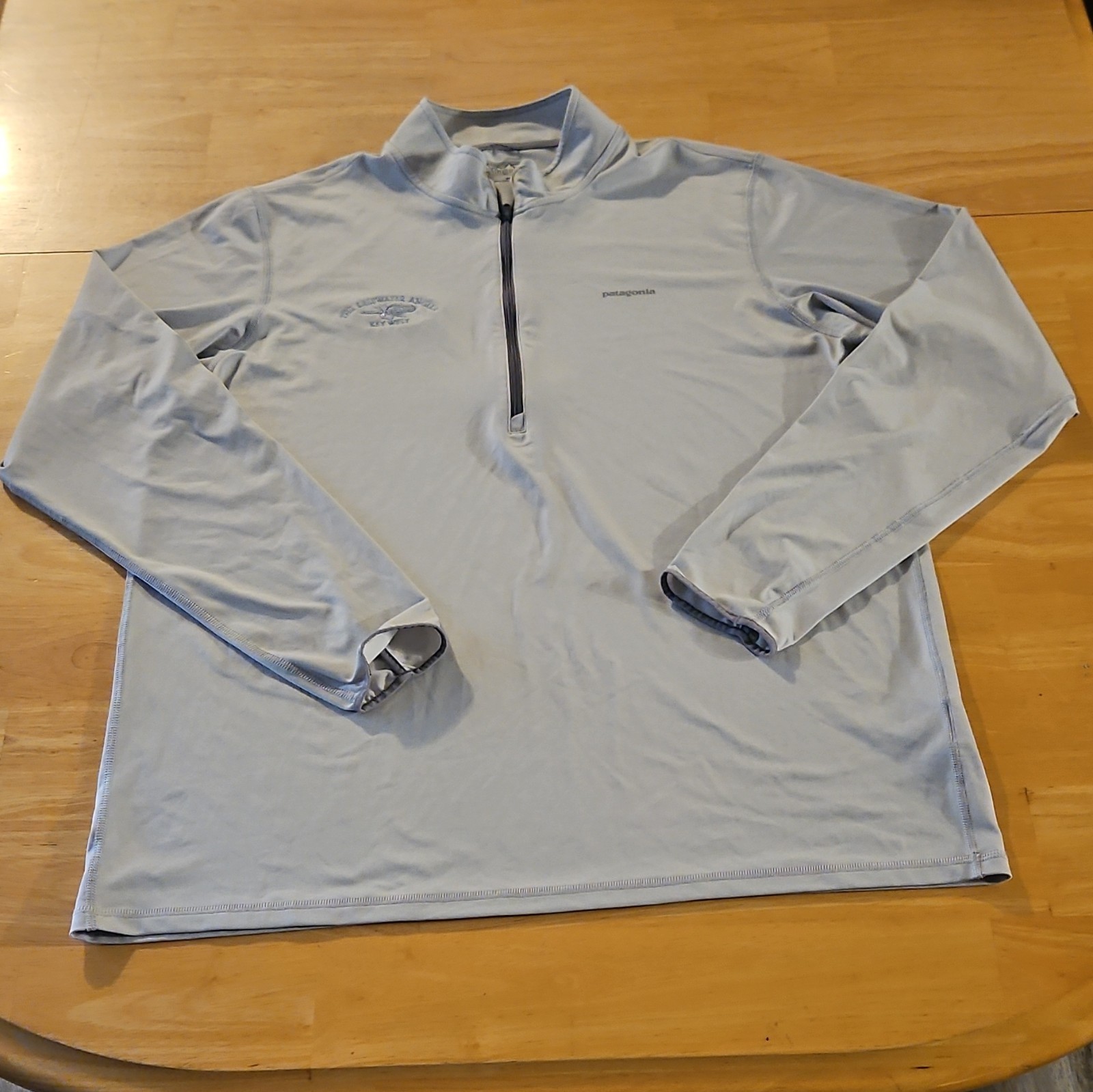 Patagonia Worn Wear Men’s 1/4 Zip Mock Neck Long Sleeve Fishing Pullover L gallery