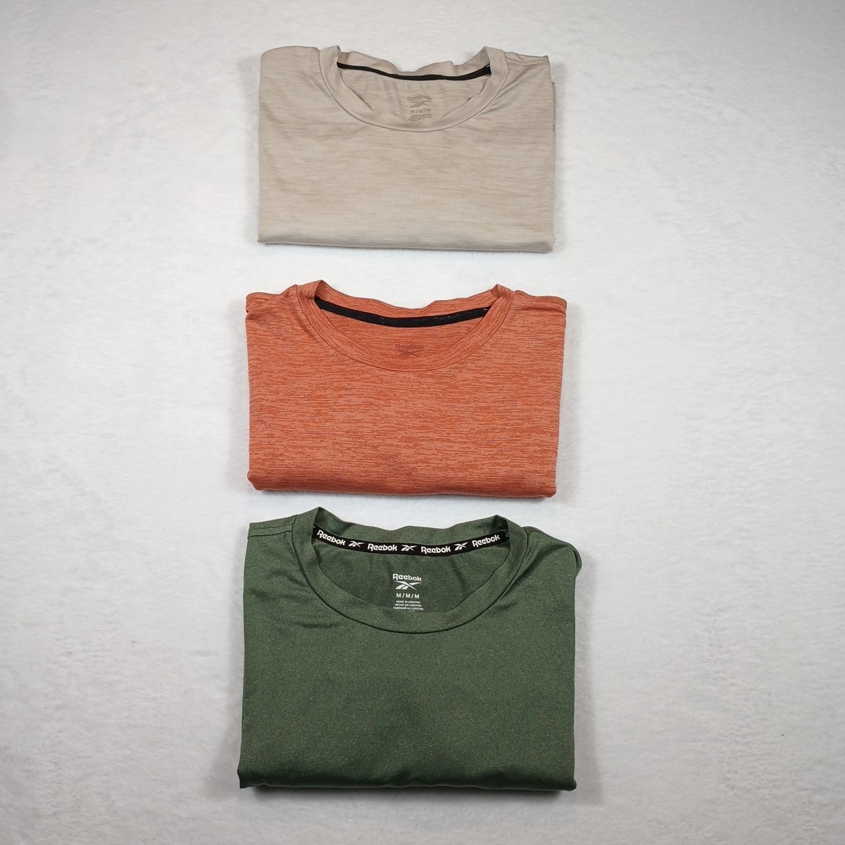 Reebok Shirt Short Sleeve Crew Neck Activewear Fitness Men's M Lot Of 2 Assorted gallery